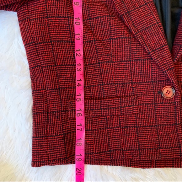 70s Vintage Pendleton Wool 1 Button Striped Blazer - Picture 12 of 13